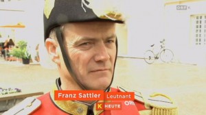 Unser neuer Leutnant Franz Sattler im Fernsehen